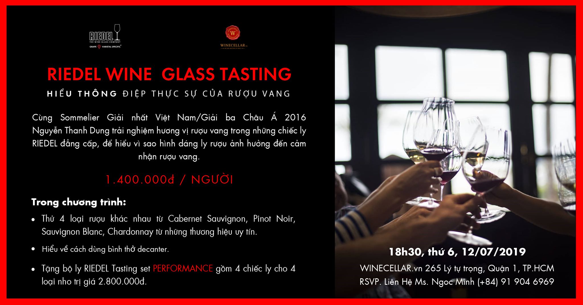 HCMC | Riedel Wine Glass Tasting