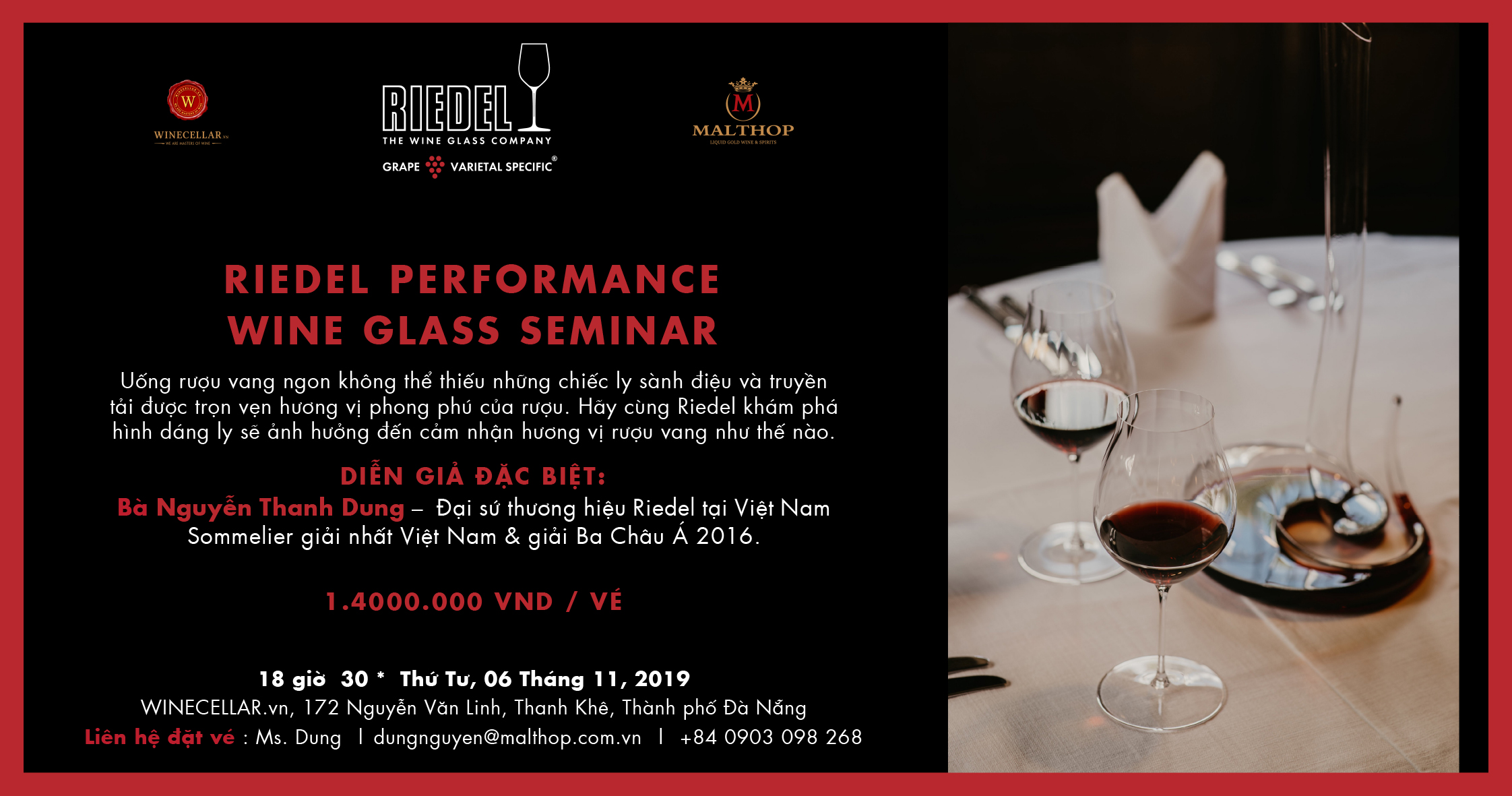 Danang | Riedel Performance Wine Glass Seminar 2nd