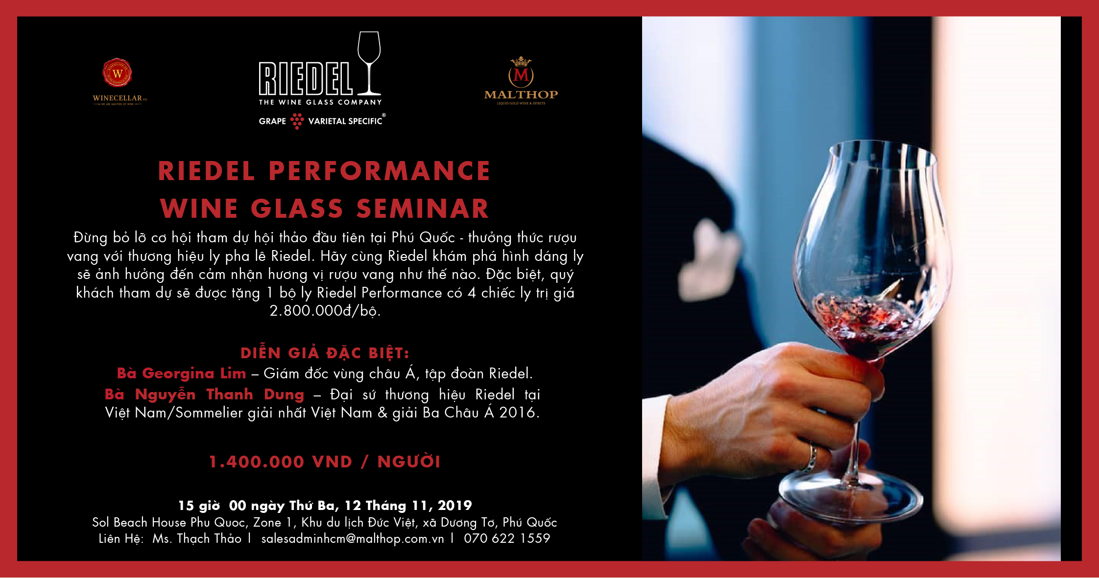 Phú Quốc | Riedel Performance Wine Glass Seminar